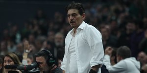 Ο Δημήτρης Γιαννακόπουλος σε αγώνα του Παναθηναϊκού AKTOR
