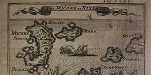 Παλιός χάρτης της Μυκόνου