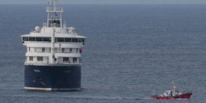 Το κρουαζιερόπλοιο MV Hondius, στο οποίο έχει καταγραφεί εστία χανταϊού στα ανοιστά του Πράσινου Ακρωτηρίου