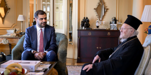  Π. Μαρινάκη με τον Οικουμενικό Πατριάρχη Βαρθολομαίο