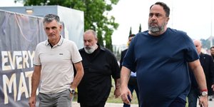 Ο Βαγγέλης Μαρινάκης μαζί με τον Χοσέ Λουίς Μεντιλίμπαρ