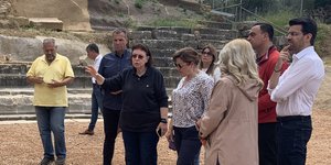 Λίνα Μενδώνη, Μιχάλης Βακαλόπουλος, Ολυμπία Βικάτου και Ευαγγελία Πάντου