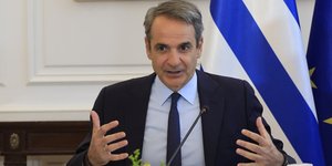 Ο πρωθυπουργός Κυριάκος Μητσοτάκης στο υπουργικό συμβούλιο