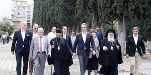 Στο συμμαχικό κοιμητήριο Αμπελοκήπων ο Μητσοτάκης 