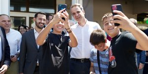 selfie Κυριάκου Μητσοτάκη