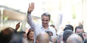 Περιοδεία του Κυριάκου Μητσοτάκη στη Σπάρτη 