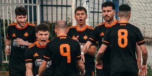 Πανηγυρισμοί των παικτών της ΜΠΑΜ FC