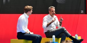Kyriakos Mitsotakis and Mati Staniszewski 