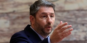 Ο πρόεδρος του ΠΑΣΟΚ, Νίκος Ανδρουλάκης