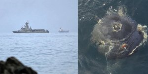 ύποπτιη ιρανική νάρκη στο Ορμούζ