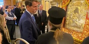 Ο Παύλος Ντε Γκρες προσκύνησε την Ιερά Εικόνα «Άξιον Εστί», στο Μεσολόγγι – Πηγή φωτογραφίας EkklisiaOnLine.gr