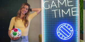 Η Γιολάντα Καλογεροπούλου στο Allwyn Game Time