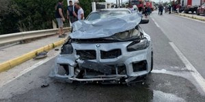Από το σημείο της σφοδρής σύγκρουσης οχημάτων στη Ρόδο 