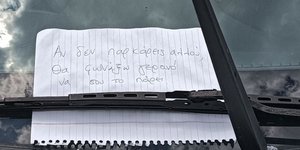 Fed-Up Athenians Fight Back With Pen and Paper as Pavement Parking Reaches Breaking Point