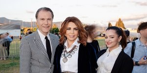 η Μιμή Ντενίση με τον Σωτήρη Πολύζο και την κόρη της, Μαριτίνα
