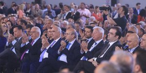 Στελέχη της ΝΔ στην ομιλία Μητσοτάκη