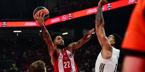 Ο Τάιλερ Ντόρσεϊ στον τελικό της Euroleague ανάμεσα σε Ολυμπιακό και Ρεάλ Μαδρίτης 