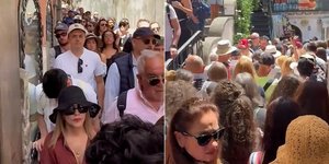 «Θάλασσα» τουριστών στα χωριά της Ακτής του Αμάλφι στην Ιταλία