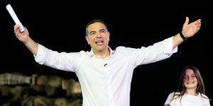 Ο Αλέξης Τσίπρας στο Θησείο