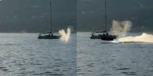 Η στιγμή της σύγκρουσης του τζετ σκι με τη φάλαινα ανοικτά του Βανκούβερ