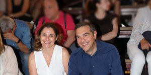 Στον Λυκαβηττό ο Αλέξης Τσίπρας με την Μπέττυ Μπαζιάνα/NDP