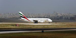 To  Airbus A380 superjumbo