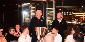 Οι Αγγελόπουλοι στο δείπνο του Ολυμπιακού