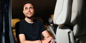 Ο Αλέσιο Λίσι κατά την άφιξή του στη Θεσσαλονίκη