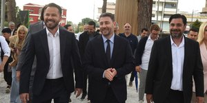 Ο Νίκος Ανδρουλάκης στο Μητροπολιτικό Πάρκο Παύλου Μελά