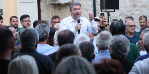 Ο πρόεδρος του ΠΑΣΟΚ, Νίκος Ανδρουλάκης, στην Κρήτη