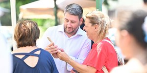 Ο Ο Νίκος Ανδρουλάκης στη Ρόδο 