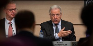 Ο Δημήτρης Αβραμόπουλος στο ευρωκοινοβούλιο 