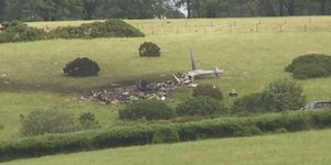 Τα συντρίμμια του ελικοπτέρου του Βασιλικού Ναυτικού της Βρετανίας που κατέπεσε τα ξημερώματα της 3ης Ιουνίου 2026