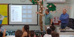 Δάσκαλος σε σχολείο με παιδιά