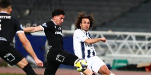 Στιγμιότυπο από τον αγώνα Καλαμάτα-Ηρακλής