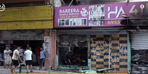 Φωτιά κατέστρεψε καταστήματα στην Ομόνοια