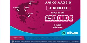 Την Τετάρτη 1 Ιουλίου η κλήρωση για συνολικά κέρδη έως και 2 εκατ. ευρώ