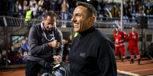 Ο Νίκος Παπαδόπουλος στο παιχνίδι Λεβαδειακός - Παναιτωλικός στη Super League