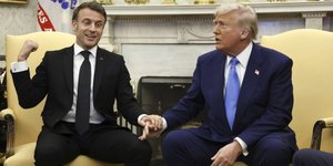 O Εμανουέλ Μακρόν και o Ντόναλντ Τραμπ