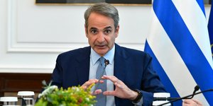 Ο πρωθυπουργός, Κυριάκος Μητσοτάκης, στο Υπουργικό Συμβούλιο