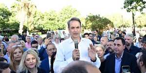 Ο Κυριάκος Μητσοτάκη στον Δήμο Βάρης-Βούλας-Βουλιαγμένης