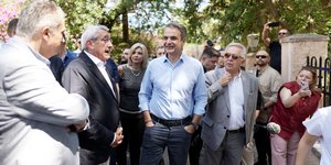 Περιοδεία του Κυριάκου Μητσοτάκη στη Ρόδο