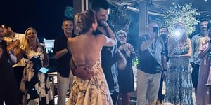 Ο Νόβακ Τζόκοβιτς με την σύζυγό του στα γενέθλιά της 