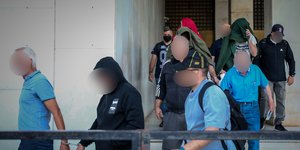 Οι συλληφθέντες του κυκλώματος από Αγρίνιο και Κοζάνη