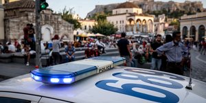 Περιπολικό στο κέντρο της Αθήνας