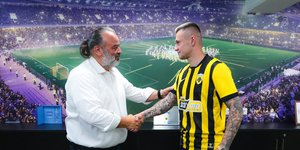 Ο Μάριος Ηλιόπουλος καλωσόρισε τον Ολεξάντρ Ζούμπκοφ στην ΑΕΚ