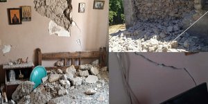 Ζημιές από τον σεισμό στην Εύβοια