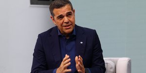 Alexis Tsipras, leader of ELAS
