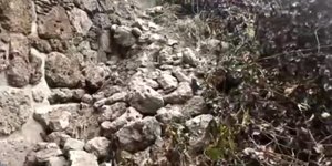 Βέροια: Κατέρρευσε τμήμα του αρχαίου τείχους σε αυλή σπιτιού