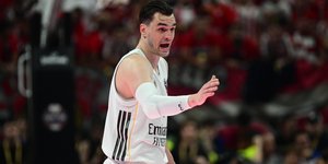 Ο Μάριο Χεζόνια με την φανέλα της Ρεάλ Μαδρίτης στο Final Four της Euroleague